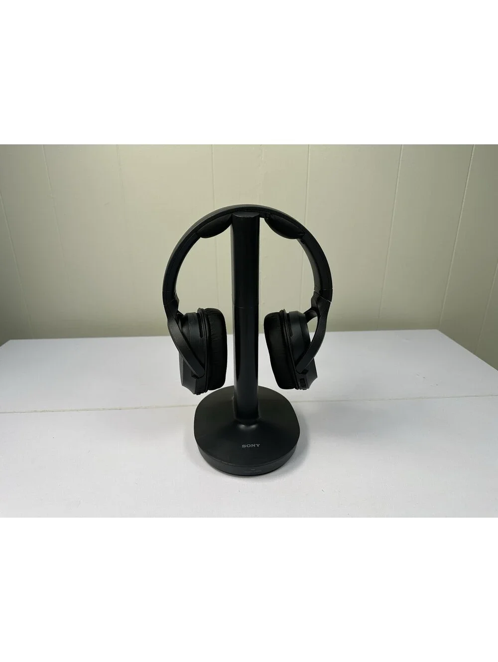Sony WH-RF400 Wireless RF TV Headphones TMR-RF400R Charging Dock Tested Works